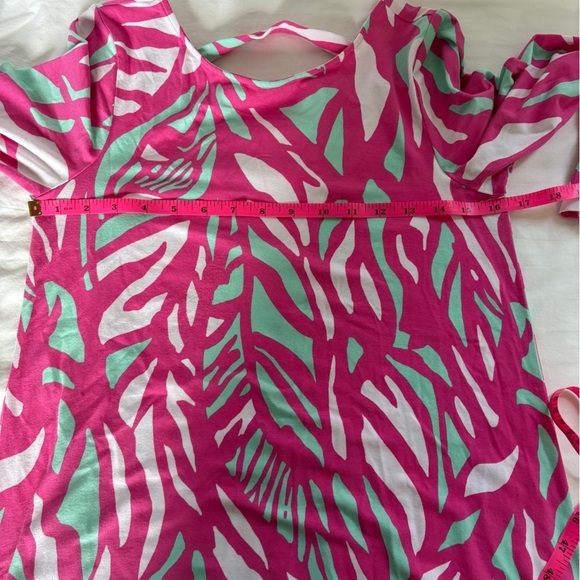 Lilly Pulitzer Ophelia Swing Dress Capri Pink Papaya Playa Lattice Size Small - Picture 6 of 7
